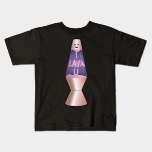 Lava Lamp Rose Gold | Aesthetic Valentine's Day Gift Kids T-Shirt